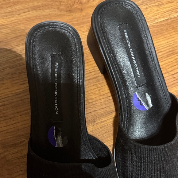 French Connection Black Slide Sandals - Picture 3 of 6